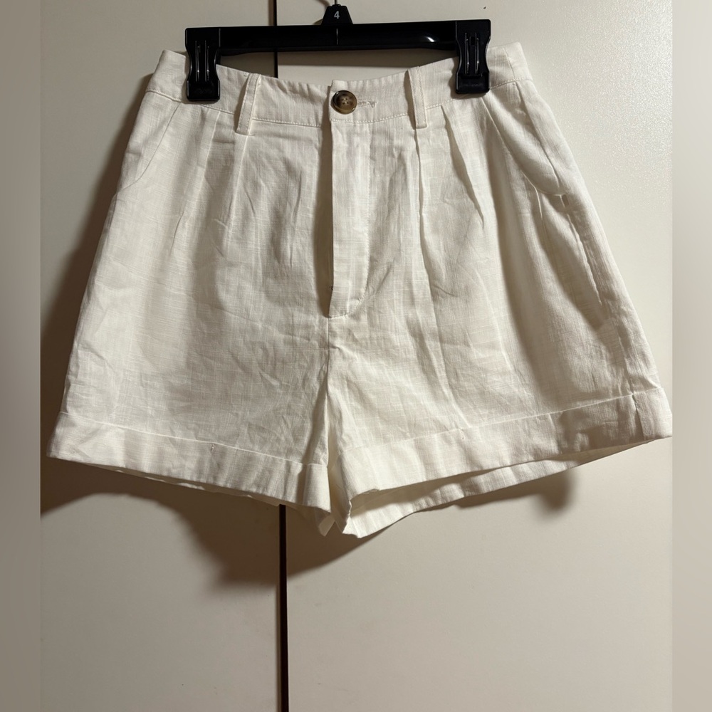 XS Tall; SHEIN White Fully Lined Shorts